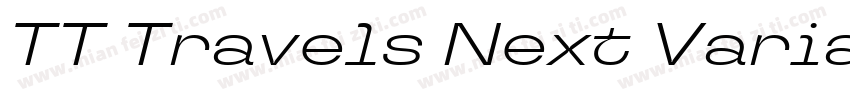 TT Travels Next Variable字体转换